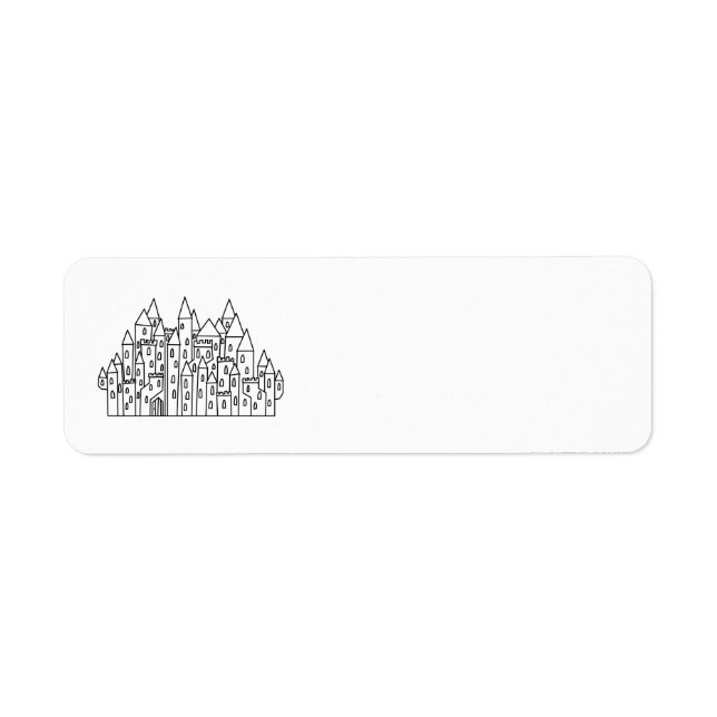 Fantasy Castle Return Address Label (Front)