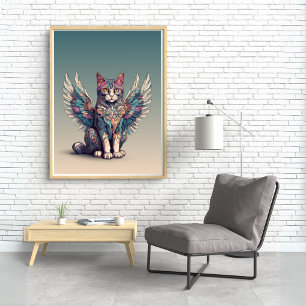 Fantasy Cat l Misty Meow   Winged Cat [2/4]  Poster