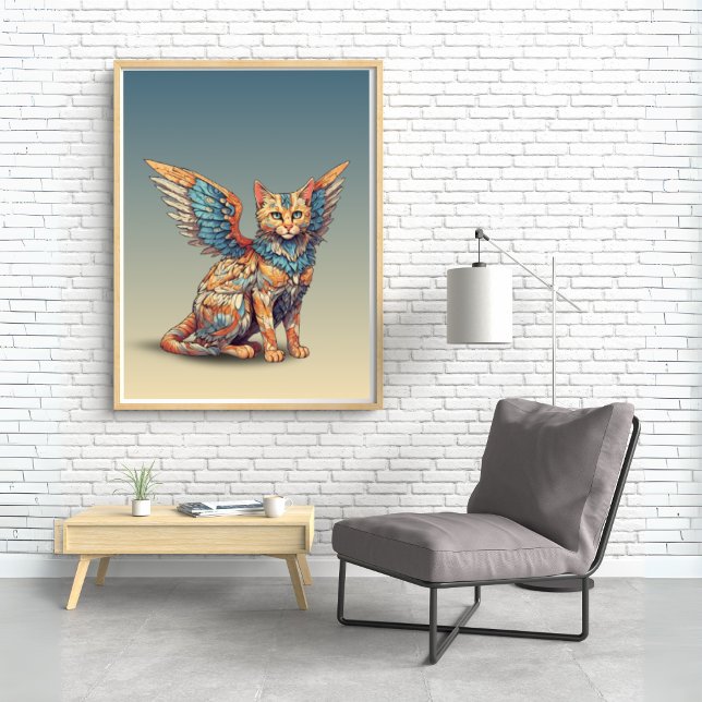 Fantasy Cat l Misty Meow | Winged Cat [34]  Poster (Creator Uploaded)