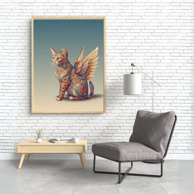 Fantasy Cat l Misty Meow | Winged Cat [4/4]  Poster (Creator Uploaded)