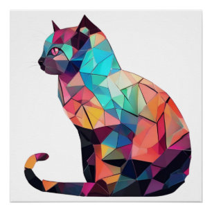 Fantasy Cat Poster