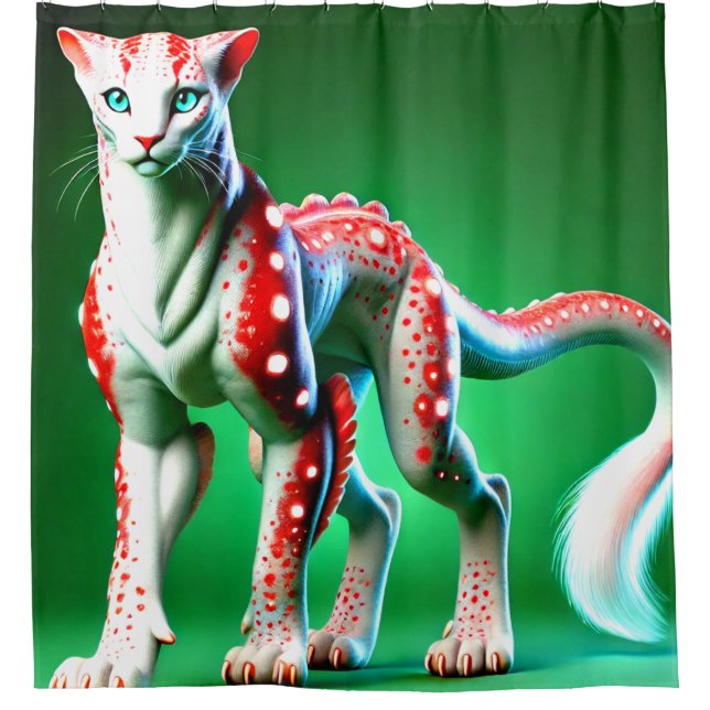 Fantasy Cat Shower Curtain (Front)