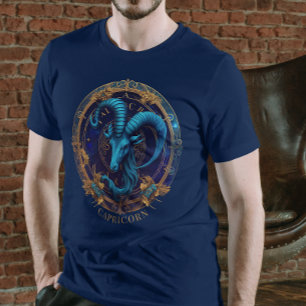 Fantasy Celestial Zodiac Symbol Capricorn Birthday T-Shirt