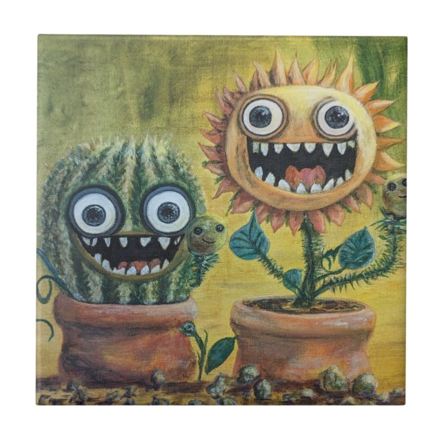 Fantasy Ceramic Tile, Small (4.25" x 4.25") Tile (Front)