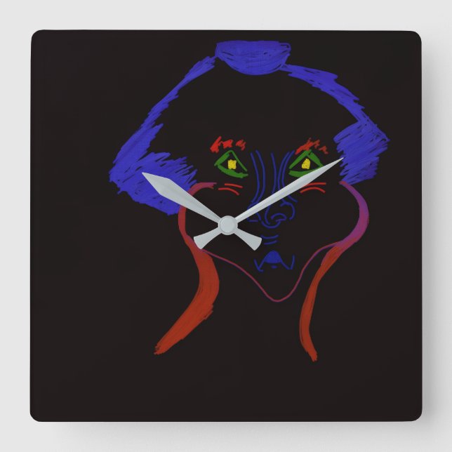 Fantasy Character Art  Square Wall Clock (Front)