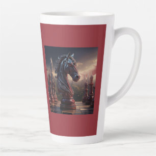 Fantasy Chess Scene - Knight Latte Mug