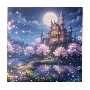 Fantasy City and Castle Ceramic Tile