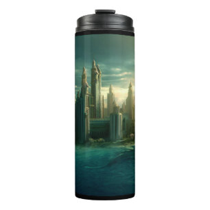 Fantasy City of Atlantis (3) Thermal Tumbler