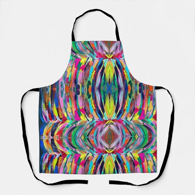 Fantasy colour palette art print  apron (Front)