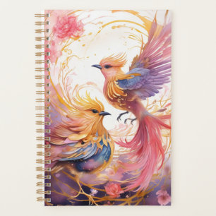 Fantasy Colourful Bird Planner