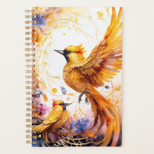 Fantasy Colourful Bird Planner