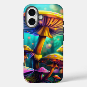 Fantasy Colourful Mushrooms iPhone Case