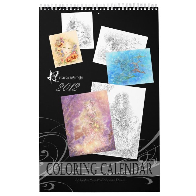 Fantasy Colouring Calendar (Cover)