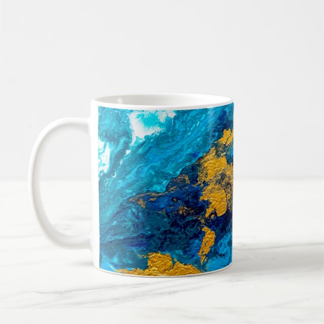 Fantasy Colours: Artistic Abstract Background. Coffee Mug (Left)