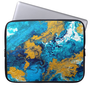 Fantasy Colours: Artistic Abstract Background. Laptop Sleeve