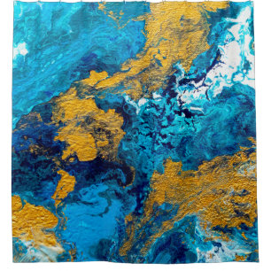 Fantasy Colours: Artistic Abstract Background. Shower Curtain