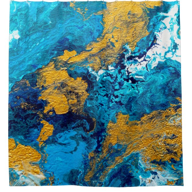 Fantasy Colours: Artistic Abstract Background. Shower Curtain (Front)