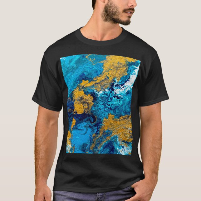Fantasy Colours: Artistic Abstract Background. T-Shirt (Front)