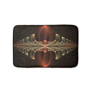 Fantasy Construction Shiny Abstract Fractal Art Bath Mat