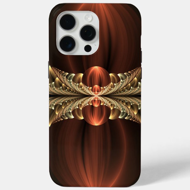 Fantasy Construction Shiny Abstract Fractal Art Case-Mate iPhone Case (Back)
