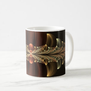 Fantasy Construction Shiny Abstract Fractal Art Coffee Mug