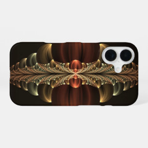 Fantasy Construction Shiny Abstract Fractal Art iPhone 16 Case