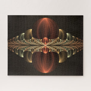 Fantasy Construction Shiny Abstract Fractal Art Jigsaw Puzzle