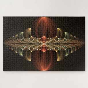 Fantasy Construction Shiny Abstract Fractal Art Jigsaw Puzzle