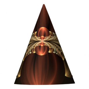 Fantasy Construction Shiny Abstract Fractal Art Party Hat