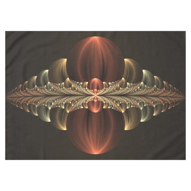 Fantasy Construction Shiny Abstract Fractal Art Tablecloth (Front (Horizontal))