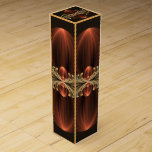 Fantasy Construction Shiny Abstract Fractal Art Wine Box<br><div class="desc">Unusual and utopian composition,  modern fractal graphic.
Design for your wine gift box and more.</div>