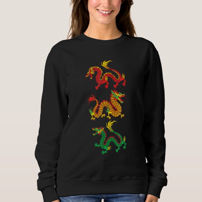 Fantasy Creature Asia China Chinese Culture Mythic Sweatshirt (Front)