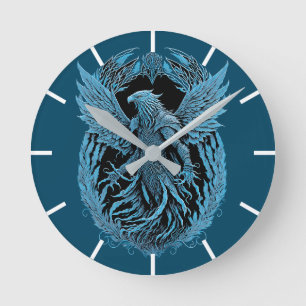 Fantasy Creature   Mediaeval Eagle Round Clock