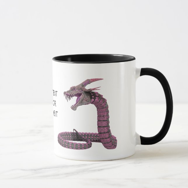 Fantasy Creature Pink Purple Mug (Right)