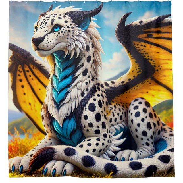 Fantasy Creature Shower Curtain (Front)