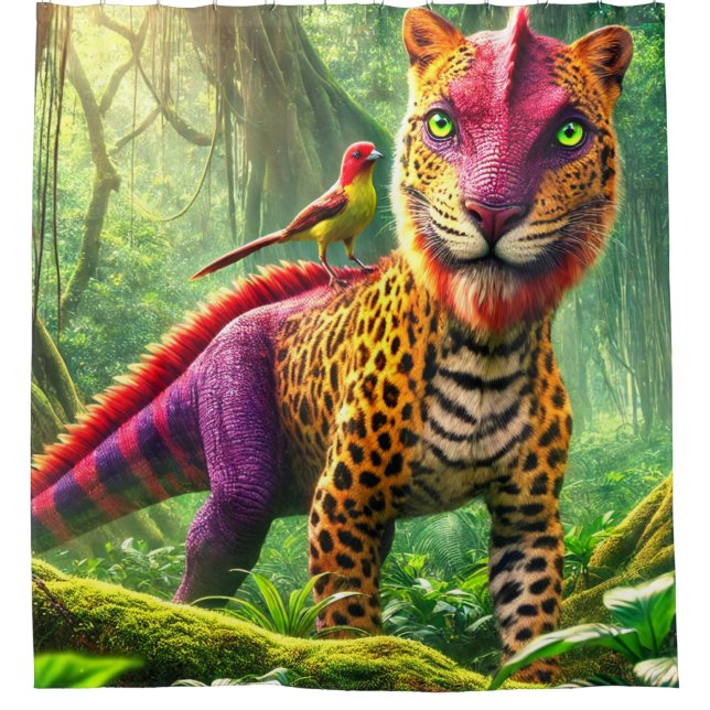 Fantasy Creature Shower Curtain (Front)