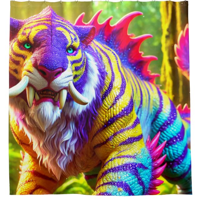 Fantasy Creature Shower Curtain (Front)