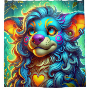 Fantasy Creature Shower Curtain