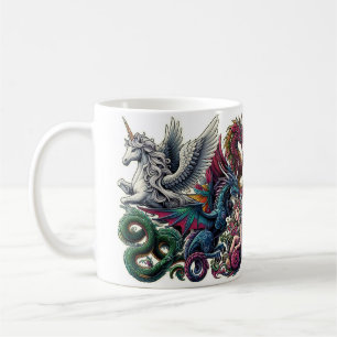 Fantasy Creatures Sticker  Coffee Mug