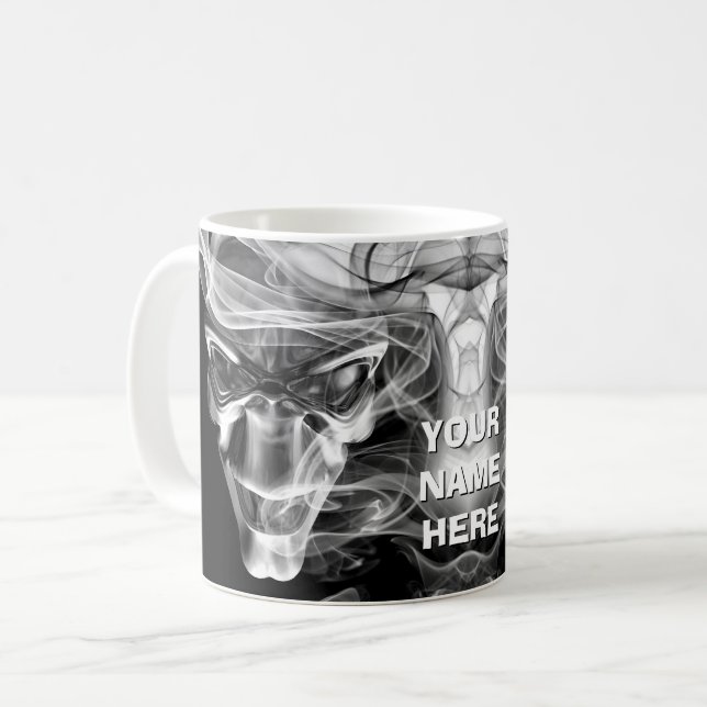 Fantasy creepy creature design. Personalised Coffee Mug (Front Left)