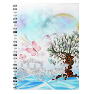 Fantasy Crystal Horse Carriage Notebook