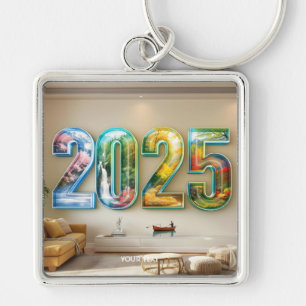 Fantasy Cute  2025 Four Numbers Key Ring