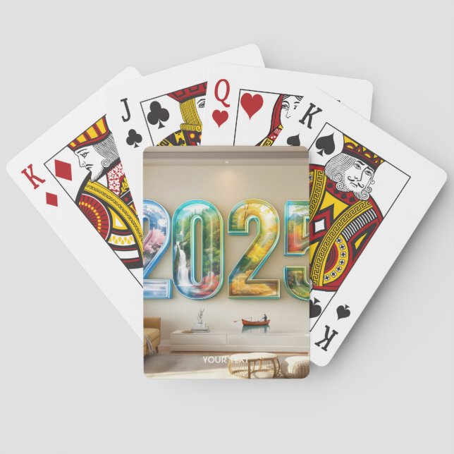 Fantasy Cute  2025 Four Numbers Playing Cards (Back)