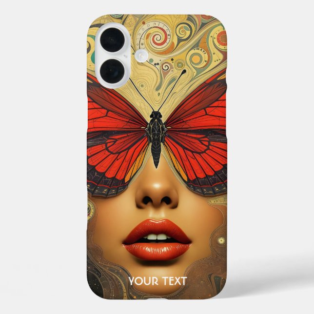 Fantasy Cute Abstract Butterflies Eyes Case-Mate iPhone Case (Back)