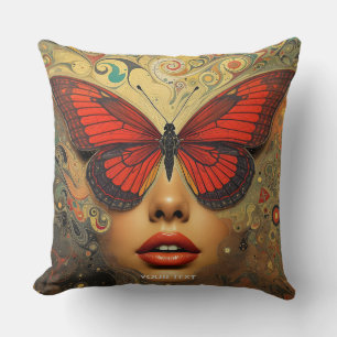 Fantasy Cute Abstract Butterflies Eyes Cushion