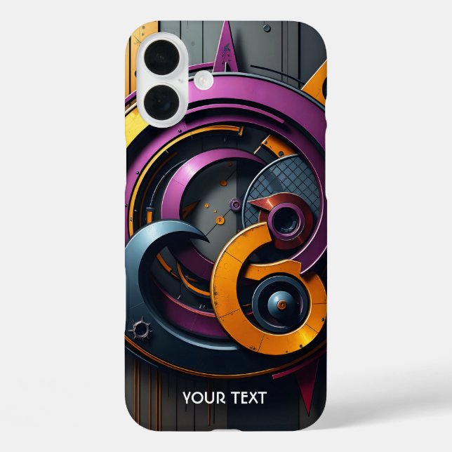 Fantasy Cute  Abstract Orange Purple Case-Mate iPhone Case (Back)