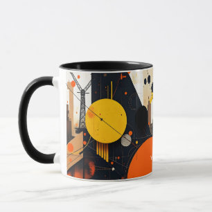 Fantasy Cute Abstract Red Circles Mug