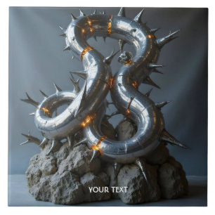 Fantasy Cute Abstract Sculpture Rock Ceramic Tile