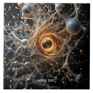 Fantasy Cute Abstract Space Scene Ceramic Tile