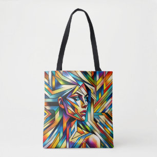 Fantasy Cute Abstract Surreal Girl Tote Bag